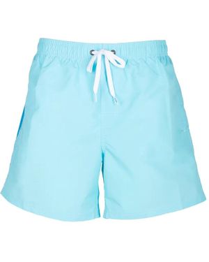 Sundek Drawstring-Fastening Swim Shorts - Blue
