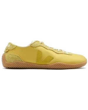 Veja X Baserange Jitsu Logo-Patch Lace-Up Sneakers - Yellow