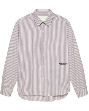 New Amsterdam Beach Vertical-Stripe Long-Sleeve Shirt - White
