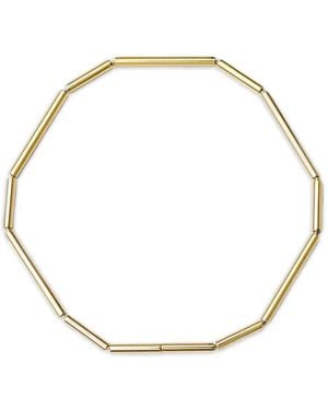 Shihara Bracelet Construction Lines En Chaîne - Metallic