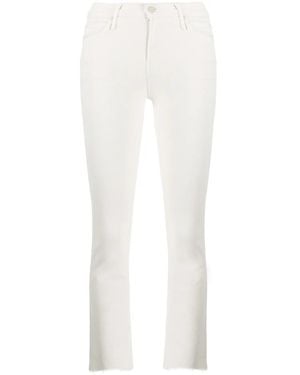 Mother Jeans Crop Svasati - Bianco