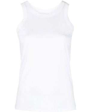Loulou de Saison Round-Neck Cotton Tank Top - White