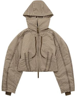 Nike X Knwls Check-Pattern Jacket - Brown