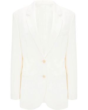 Victoria Beckham Tailored Wool Jacket - White
