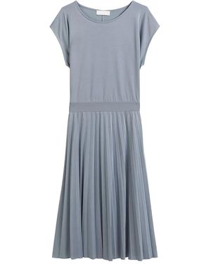 Marc O' Polo Pleated Midi Dress - Blue