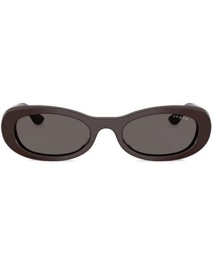 Vogue Eyewear Oval-Frame Sunglasses - Gray