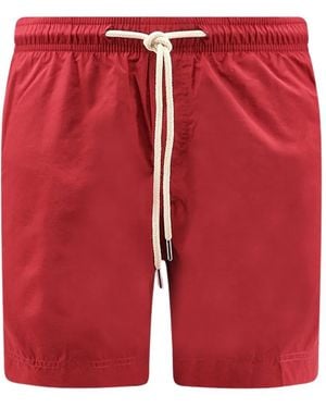 Peninsula Isola Rossa Drawstring Swim Shorts - Red