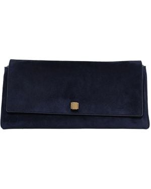 KHAITE Audrey Leather Clutch - Blue