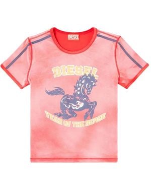 DIESEL Ci-T-Uncutie-Horse T-Shirt - Pink