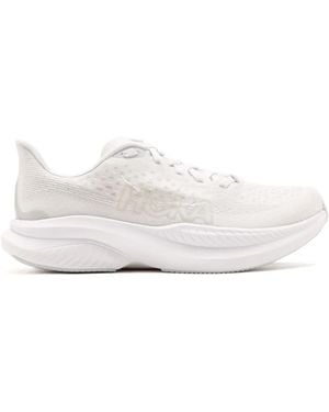 Hoka One One Logo-Print Performance Footwear - White