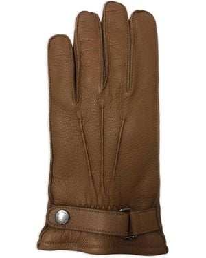 Mario Portolano Handschuhe aus Leder - Braun
