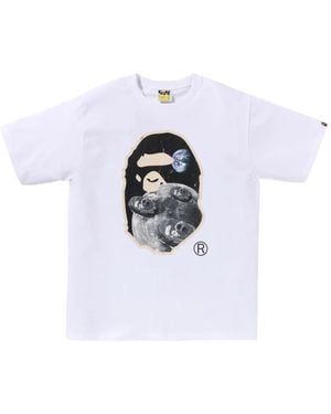 A Bathing Ape Graphic T-Shirt - White