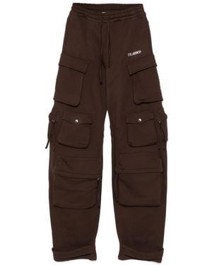 The Attico Fern Cargo Trousers - Brown