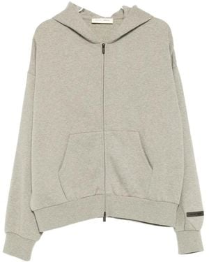 Fear Of God Logo Appliqué Hoodie - Natural