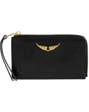 Zadig & Voltaire Zv Card Soft Wild Card Holder - Black