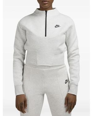 Nike Tech Fleece Half-Zip Sweatshirt - Grey