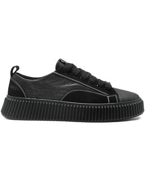 Rhun Textured Sole Sneakers - Black