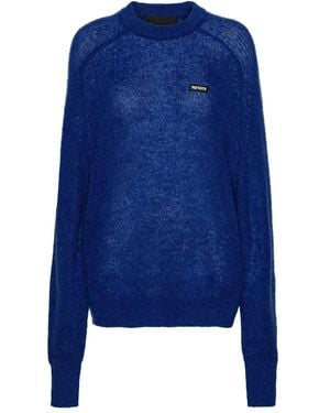 ROTATE BIRGER CHRISTENSEN Pullover mit Logo-Patch - Blau