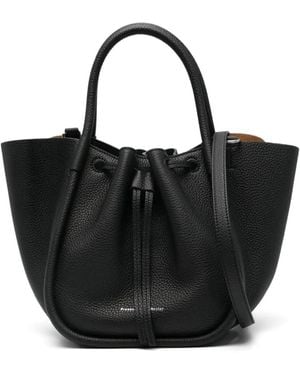 Proenza Schouler Bolso Shopper Ruched Pequeño - Negro