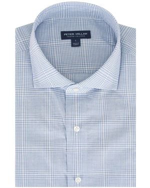 Peter Millar Geruit Overhemd - Blauw