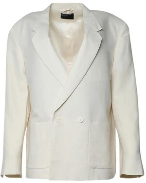 Enfants Riches Deprimes See No Evil Double-Breasted Blazer - White