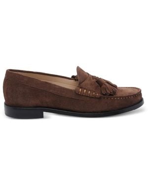 Stuart Weitzman Mocasines Con Puntera Redonda - Marrón
