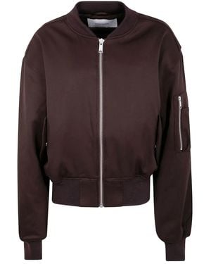 Entire studios Zip-Fastening Bomber Jacket - Brown