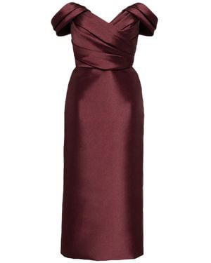 Amsale Schulterfreies Cocktailkleid - Lila