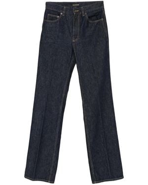 Saint Laurent Belt-Loop Buttoned Jeans - Blue