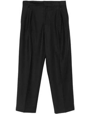 Low Brand Pressed-Crease Tailoring Trousers - Black