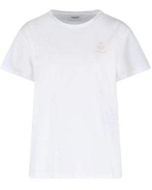 Isabel Marant Logo-embroidered T-shirt - Weiß