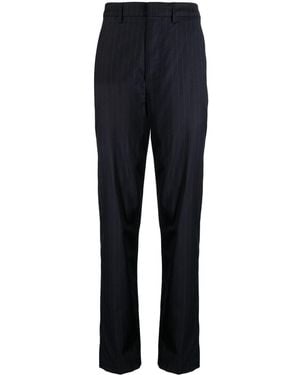 dunhill Pinstripe Tapered-Leg Trousers - Blue