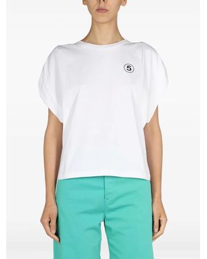 Department 5 Hollywood Logo-Detail T-Shirt - White
