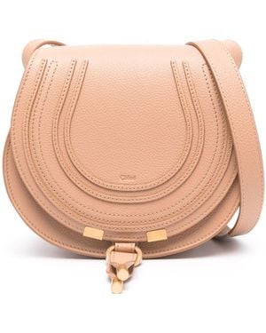 Chloé Marcie Leren Shopper - Naturel