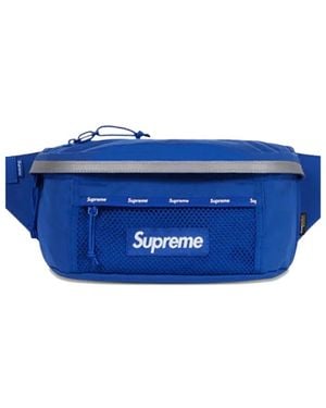 Supreme Logo-Patch Belt Bag - Blue
