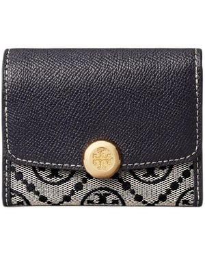 Tory Burch T Monogram Romy Flap Wallet - Blue