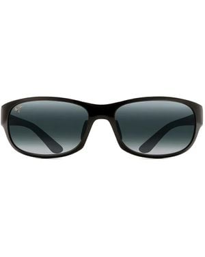 Maui Jim Twin Falls Rectangle-Frame Sunglasses - Black