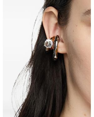 Bimba Y Lola Crystal-Embellished Ear Cuffs - Black