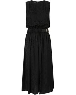 Pinko Sleeveless Midi Dress - Black