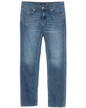 7 For All Mankind Faded-Effect Jeans - Blue