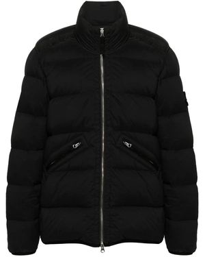 Stone Island キルティングジャケット - ブラック