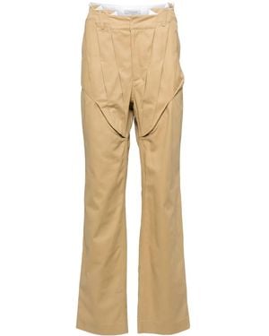 JUNTAE KIM Pantalon À Fronces - Neutre