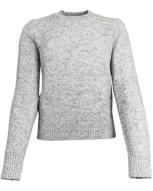 Ami Paris Pullover Mit Rundem Ausschnitt - Grau