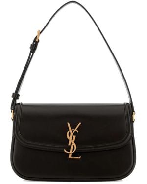Saint Laurent Kleine Solferino Schultertasche - Schwarz