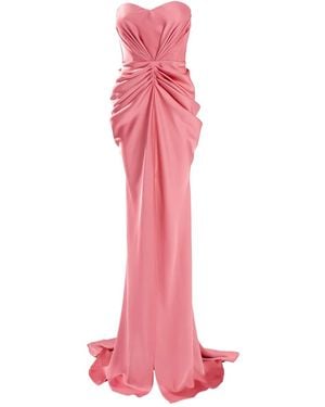 Ana Radu Strapless Maxi Dress - Pink