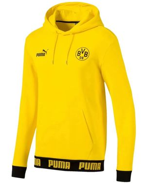 PUMA Bvb Ftblculture Hoodie - Yellow