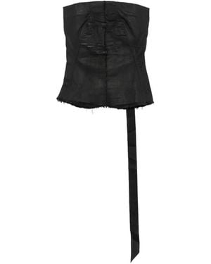 Rick Owens Fringed Top - Black