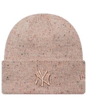 KTZ X Mlb New York Yankees Glitter-Flecked Beanie Hat - Natural