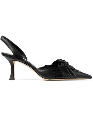 Jimmy Choo Pumps Hedera Con Cinturino Posteriore 70Mm - Nero