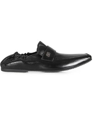 Balenciaga Palermo Bb Loafers - Black